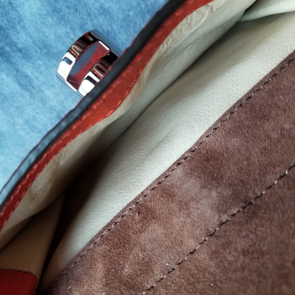 Dooney & Bourke Persimmon leather shoulder bag - Picture 11 of 15